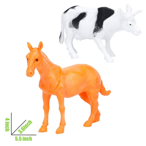 Jouets d'<span class=keywords><strong>animaux</strong></span> de <span class=keywords><strong>ferme</strong></span> en plastique de grande taille en gros, ensemble de jeu de simulation réaliste pour enfants, figurines d'<span class=keywords><strong>animaux</strong></span> en jouet - Product Image 4