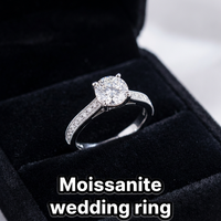 Bague vintage en moissanite, argent sterling 925, VVS1, alliance de mariage personnalisée pour femmes