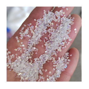 Cristales Transparentes al por Mayor, Vidrio Triturado, Piedras Irregulares, Lentejuelas Gruesas, Escamas Iridiscentes para Manualidades con Resina Epoxi, Arte de Uñas, 450G - Product Image 1
