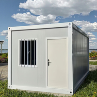 Maison mobile modulaire préfabriquée en acier de 20 pieds, conteneur portable au design moderne pour bureau à domicile, hôtel, magasin, toilettes extérieures