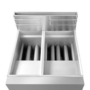 Freidora Industrial a Gas con Gabinete, 2 Tanques, 2 Canastas, 31KW de Alta Potencia para Grandes Restaurantes - Product Image 4