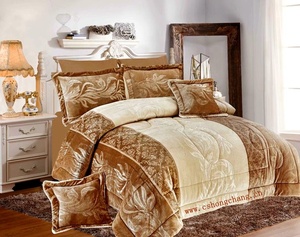 Người Lớn Tuổi Nhóm Và Khách Sạn Sử Dụng Ý Nhung Nổi Comforter Set 6 Cái - Product Image 1