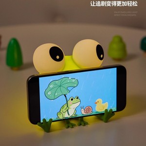 Fun Frog Night <b>Light</b> Silicone Tap Control <b>LED</b> Warm <b>Light</b> <b>USB</b> Powered Childrens Gift - Product Image 2