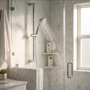 Ensemble <span class=keywords><strong>de</strong></span> <span class=keywords><strong>douche</strong></span> à main filtrée moderne, haute pression, économie d'eau, en acier inoxydable, avec tuyau et <span class=keywords><strong>support</strong></span> inclus - Product Image 2