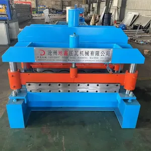 Bending Roof Construction Equipment Color Steel Plate Corrugated Iron Cold Galvanizing Aluminium Roofing Sheet Making Machine