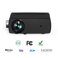 Mini projecteur YG430, projecteur portable natif 1080P avec zoom numérique et stéréo HiFi, meilleur projecteur de cinéma maison avec 220 ANSI
