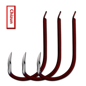 20 cái/túi barbless 0.1 #-5 # phẳng giả mạo thép carbon cao móc đơn với rãnh đôi sắc nét hơn điểm tăng cường móc câu - Product Image 5