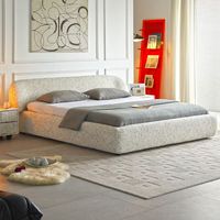 2025 Neues Günstiges Rundbett Love Hotel Kingsize Samt Schlafzimmerbett Doppelbett Luxuriöses Rundbett für Hotel-Schlafzimmermöbel