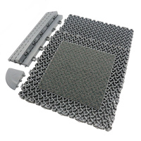 Usine directement en gros tapis modulaire tapis intégré antidérapant dépoussiérage revêtement de sol en plastique pour hôtels magasins bureaux garages