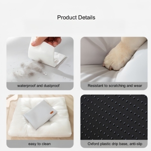 เบาะนอนสัตว์เลี้ยงกันน้ำแบบทันสมัย ถอดซักได้ เป็นมิตรกับสิ่งแวดล้อม ทนทาน หนาพิเศษ สำหรับสุนัขและแมวขนาดเล็ก/กลาง ใช้ได้ทุกฤดู - Product Image 4