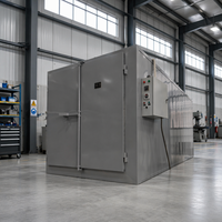 Four de séchage et de polymérisation de peinture en poudre pour acier, multicolore, personnalisé, à commande PLC, chauffage multi-carburant, facile à utiliser, garantie 1 an