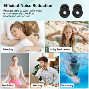 จุกอุดหูแบบกำหนดเอง ลดเสียงรบกวน สำหรับงานเทศกาล นอนหลับ ป้องกันเสียงรบกวน สำหรับการเดินทาง ซิลิโคนกันเสียง สำหรับการนอนหลับ - Product Image 5