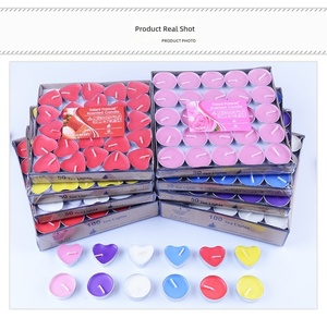 Bougies en paraffine en gros, multicolores, personnalisables, non parfumées, <span class=keywords><strong>rondes</strong></span>, pour mariages et fêtes - Product Image 2