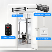 Serrure de gâche électromagnétique serrure de sécurité intelligente 24 volts étanche électro sécurité porte serrure magnétique pour porte coulissante en verre