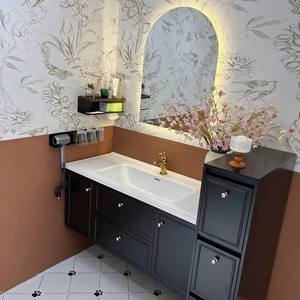 <span class=keywords><strong>Meuble</strong></span> <span class=keywords><strong>de</strong></span> salle <span class=keywords><strong>de</strong></span> bain moderne avec lavabo en céramique, lavabo intelligent <span class=keywords><strong>de</strong></span> luxe, <span class=keywords><strong>meuble</strong></span> <span class=keywords><strong>de</strong></span> salle <span class=keywords><strong>de</strong></span> bain minimaliste, <span class=keywords><strong>meuble</strong></span> <span class=keywords><strong>de</strong></span> salle <span class=keywords><strong>de</strong></span> bain en bois massif - Product Image 4