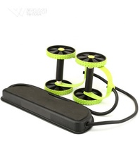 Revoflex Xtreme Premium EVA Appareil d'exercice abdominal et amincissant avec bande de résistance pour roues