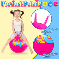 Yongni — jouets pour enfants Anti-buée, personnalisés, en PVC, gonflable, corne de mouton, ballon de saut,