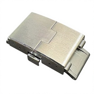 Boucle de montre multifonction élégante, artisanale, légère, en acier inoxydable 304/316L, titane, de haute qualité, de luxe, formelle, 18 mm - Product Image 1