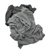 Prix d'usine 100% Coton Couleurs Foncées Chutes de Tissu de T-shirt Usagé 10KG 25KG 100KG Balles de Chiffons Mixtes pour Déchets Textiles en Promotion