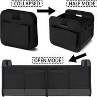Organisateur de coffre de voiture de luxe, compartiments pliables, design antidérapant, polyester Oxford, adapté aux SUV, minivan, camion
