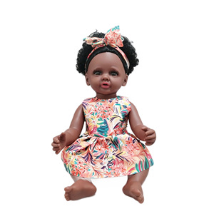 Poupée noire réaliste de 12,5 pouces pour filles, poupée bébé nouveau-né avec peau douce au toucher, pour le jeu de rôle éducatif - Product Image 6