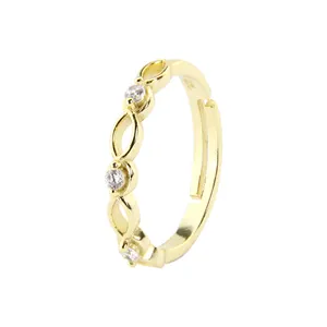 Newest Value 925 Silver Ring 14k Gold Plated Jewelry Sterling Silver Infinity Gold Plating Ring