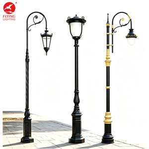 <span class=keywords><strong>Poste</strong></span> de Luz de Jardín Vintage Personalizado de Fábrica, Farola de Hierro para Decoración de Jardín, Villa, Iluminación de Paisaje - Product Image 4
