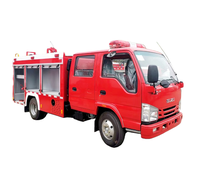 Nouveau camion de pompiers diesel 4x2 à conduite à droite EURO 5, véhicule de sauvetage incendie fabriqué en Chine, camion-citerne de sauvetage en milieu sauvage <3000L