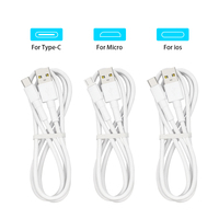 Schitec kabel pengisi daya USB Tipe A ke C, kabel pengisi daya ponsel Samsung, kabel USB 1M 3,3 kaki TPE cepat