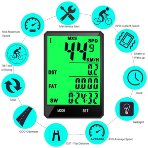 <strong>Computer</strong> Wireless and Wired Waterproof <strong>MTB</strong> Bike Cycling Digital Odometer Stopwatch Speedometer Bike Accessories - Product Image 3