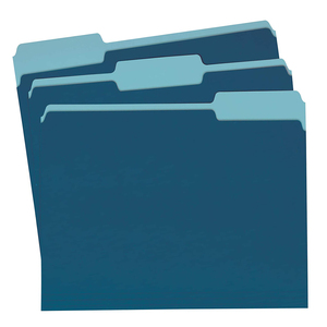 Văn Phòng Văn Phòng Phẩm Bền 11 Pt Teal 1/3 Cắt Tab Thư Kích Thước 8.5 By 11 Inches Đầy Màu Sắc Manila Tập Tin Thư Mục - Product Image 3