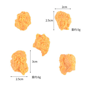 Nuggets de poulet KFC simulés, poulet frit, nourriture, en-cas occidentaux, jouets alimentaires, ornements, accessoires, accessoires de photographie - Product Image 5