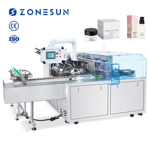 Zonesun เครื่อง ZS-MSZH80ขึ้นรูปขวดครีมเครื่องสำอางแนวนอนอัตโนมัติกล่องกระดาษขึ้นรูป - Product Image 1