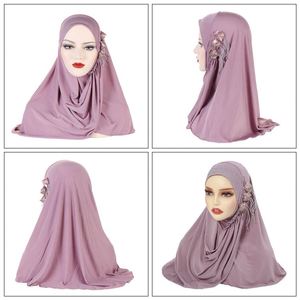 Turban Instant Fringed Ladies Kerchief Flower Ninja Hijab for Women Polyester Multi Colors Winter Promotional Gift - Product Image 5