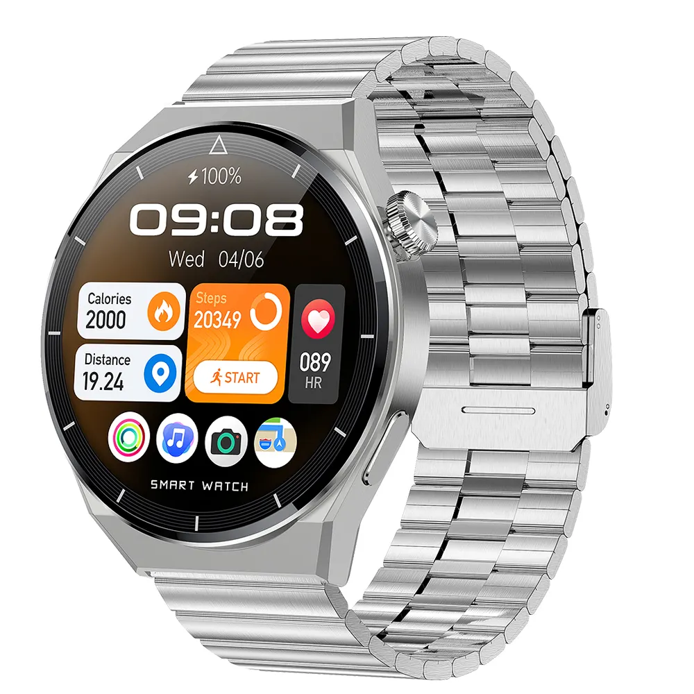 GT3Max बीटी कॉल 3 पट्टियाँ स्मार्ट कंगन Smartwatch 2023 के साथ निविड़ अंधकार दिल दर पर नज़र पुरुषों फिटनेस SmartWatch