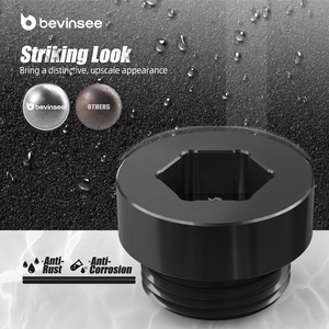BEVINSEE 1x Bouchon de <span class=keywords><strong>vidange</strong></span> de différentiel arrière avec joint d'étanchéité en aluminium pour transmission automatique <span class=keywords><strong>BMW</strong></span> E46 E90 E39 E60 Z3 Z4 # 33117525064 - Product Image 4