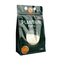 Sachet Doypack à fond plat imprimé sur mesure avec fermeture éclair pour l'emballage de riz, maïs, manioc et farine de blé
