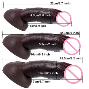 Huge Dildo Real Skin Soft Silicone Artificial Penis Male Cock With Suction Cup Adult Vagina <strong>Anal</strong> Sex Toys for Women Male <strong>Orgasm</strong> - Product Image 3