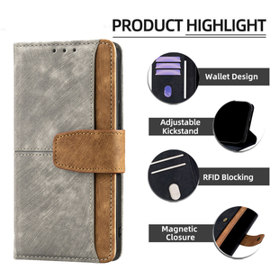 <span class=keywords><strong>เคส</strong></span>โทรศัพท์แบบพับได้หนังสีตัดสไตล์ธุรกิจ Lichicase สำหรับ <span class=keywords><strong>Oppo</strong></span> <span class=keywords><strong>A7</strong></span> Pro Max Reno 16F พร้อมช่องใส่บัตรหลายช่อง - Product Image 4