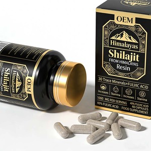 Gomitas de Resina de Shilajit del Himalaya 100% Pura Certificada, Suplemento Mineral Energético, Antioxidante, Vegano, para Adultos, Venta Caliente OEM - Product Image 3