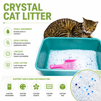 Support OEM/ODM – Litière pour chat en cristal biodégradable super absorbante, perles de gel de silice, sans poussière, longue durée, écologique, facile à utiliser
