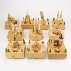 Caja de Música de Madera de Recuerdo al por Mayor, Grabada con Láser Personalizada, Regalo Coleccionable para Tienda de Turismo, al por Mayor - Product Image 3