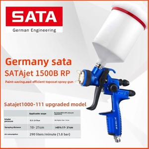 <span class=keywords><strong>Pistola</strong></span> de Pulverización SATA4400 1500B/1000B-111 para Acabado de Automóviles, Imprimación, Barniz, Pintura de Color, Boquilla de 1.3 mm, Uso Industrial - Product Image 1