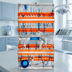 Kit d'instruments chirurgicaux dentaires manuels de classe II BK Industries en acier inoxydable certifié CE, poignée ergonomique, 12 positions de mâchoire - Product Image 3