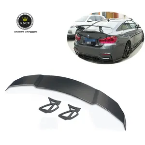 BMW için F8X M3 M4 M2 GTS V GT kanat arka spoiler için karbon fiber arka kanat F80 F82 F83 evrensel Spoiler