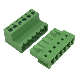 PCB pluggable terminal block board to wire connector XK2EDGA-5.08MM pitch two row right angle pins female and male 2EDGRK-5.08