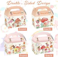 Lot de 12 boîtes à friandises en carton pour fêtes de fées Boîtes à friandises mignonnes pour fêtes d'anniversaire