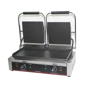 Commercial Single Plate Contact Grill /Industrial Electric Panini Grill For Restaurant Hotel