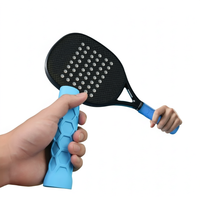 Poignée de raquette de pickleball et de tennis en silicone imperméable absorbant les chocs, design hexagonal en nid d'abeille, pour enfants, haute élasticité
