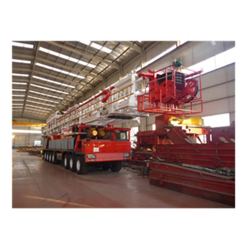 3000 Meter 750HP Work Over Rig Mine Water Hydraulic Mechanical Truck Mounted oil drilling equipment rig